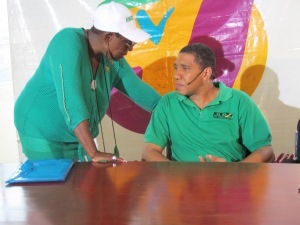 Babsy Grange talks to Andrew Holness before our interview